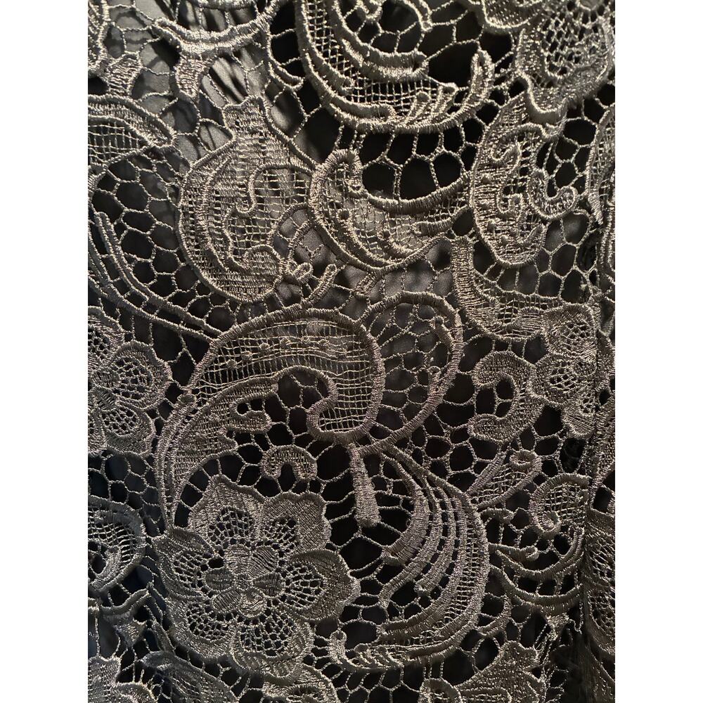 Adrianna Papell Lace Illusion Sheath Cocktail Dress - Picture 7 of 7